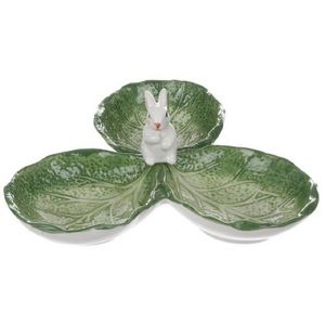 Adorable 3 section bunny tray! Use for Spring or Easter decor. 🐰🐇 NWOT
